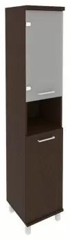 Шкаф высокий узкий комбинированный левый