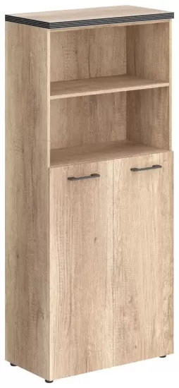 Шкаф с глухими средними дверьми и топом