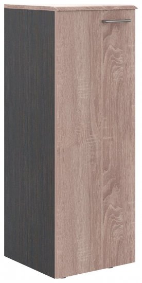 Шкаф колонка с глухой средней дверью и топом левый