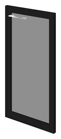 Дверь низкая стеклянная правая