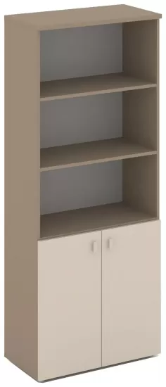 Шкаф высокий широкий (2 низких фасада ЛДСП)