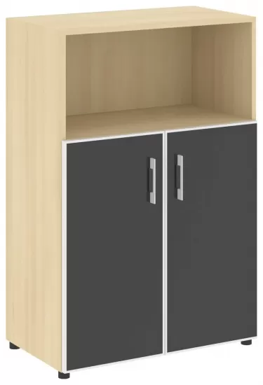 Шкаф средний широкий со стеклом Lacobel