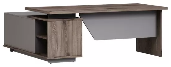 Стол руководителя с опорной тумбой правый